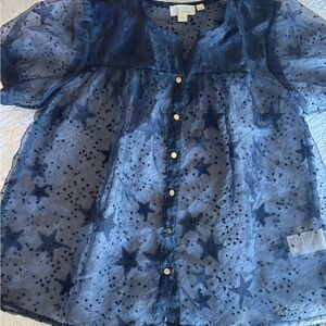 Anthropologie Letwelse XS blouse . NWOT